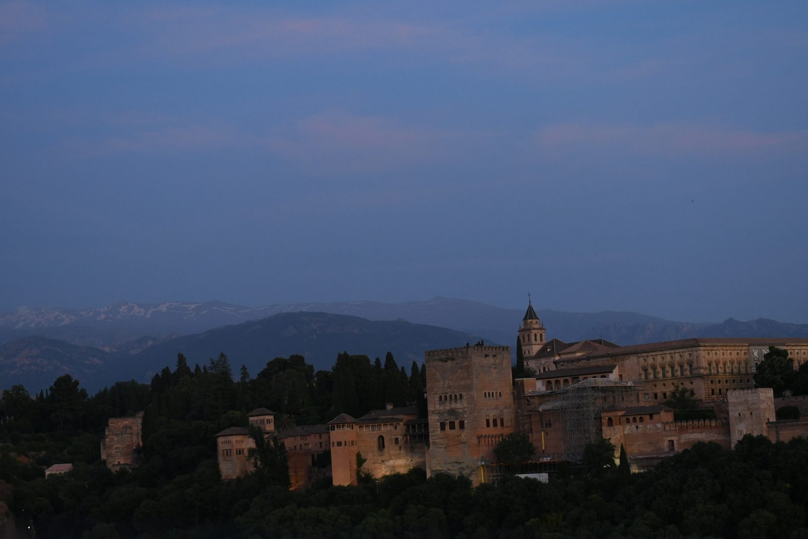 Alhambra at sunset